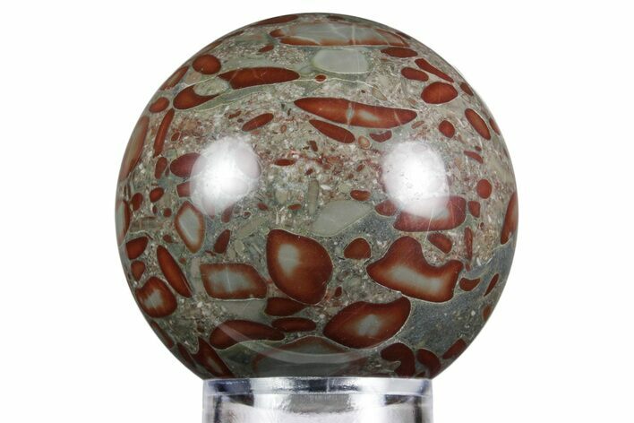 Polished Conglomerate Stone Sphere #358516